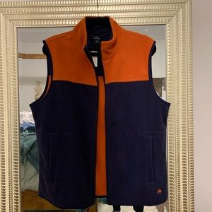 NWT Brooks Brothers men’s fleece vest large
